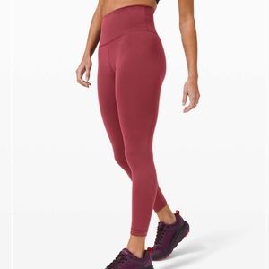 Lululemon Wunder Train High-Rise Tight 25” Chianti 2